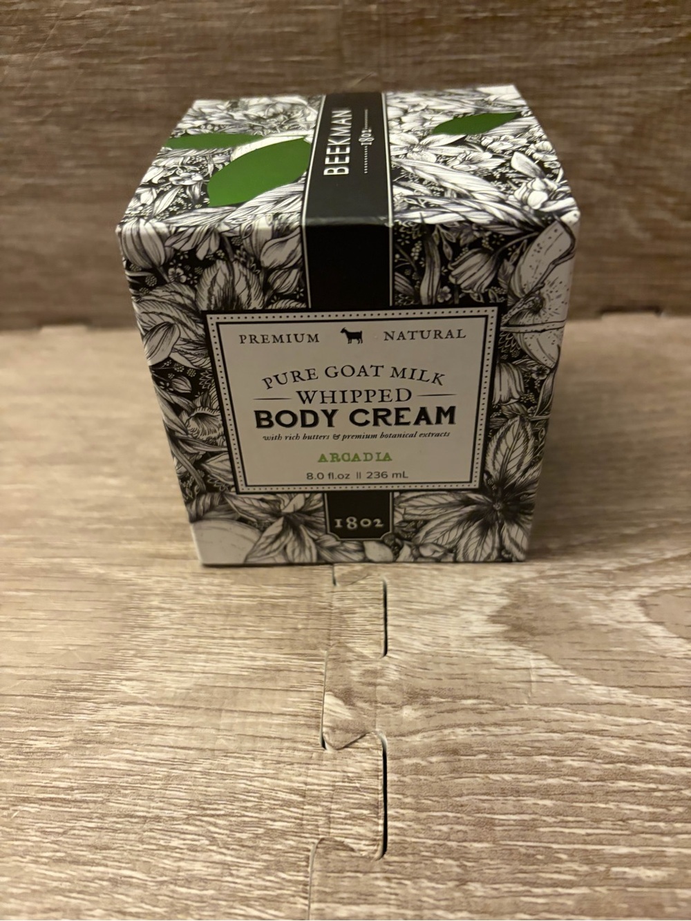 BEEKMAN 1802 ARCADIA Goat Milk Whipped Body Cream 8 oz ~ NIB